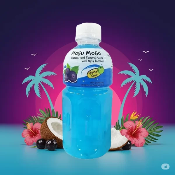 Blackcurrant Flavour Mogu Mogu Drink (Thailand)