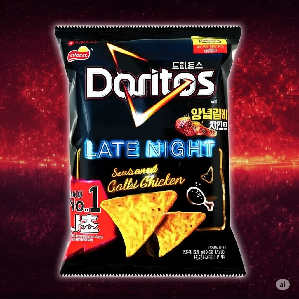 Late Night Oven Roasted (Seasoned Galibi) Chicken Doritos (Korea)