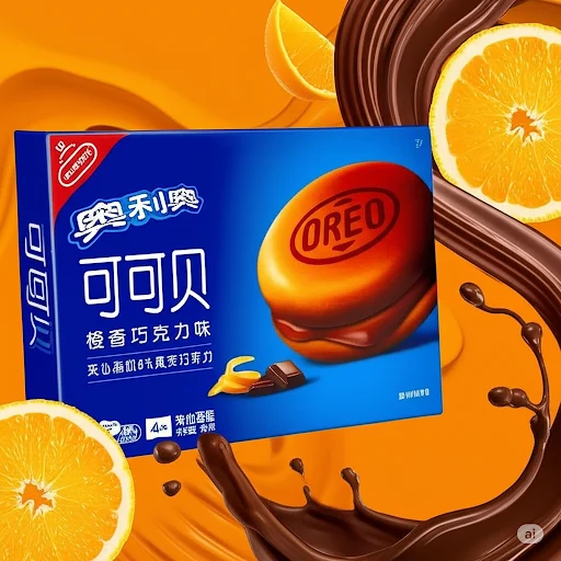 Orange Chocolate Oreo Cakesters (China)