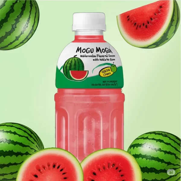 Watermelon Flavour Mogu Mogu Drink (France) - Image 2